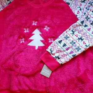 Fuzzy Hot Pink Christmas Sweater